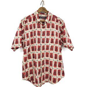 Reyn Spooner Sailboat Print Hawaiian Shirt Mens M? Short Sleeve